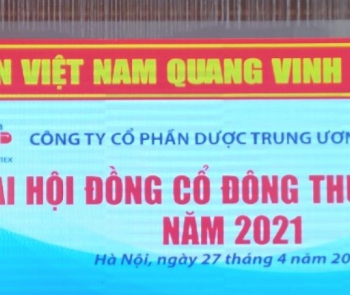 ĐẠI HỘI ĐỒNG CỔ ĐÔNG THƯỜNG NIÊN MEDIPLANTEX 2021